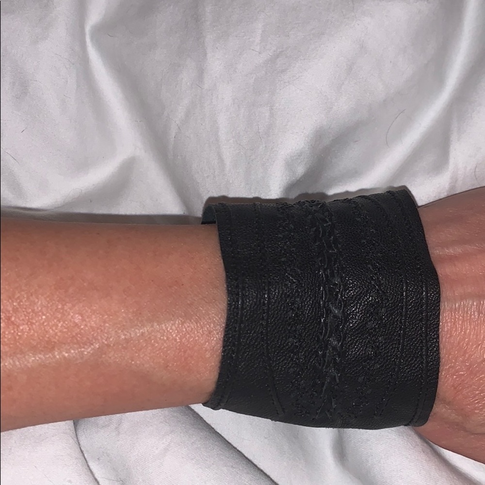 Max studio leather bracelet